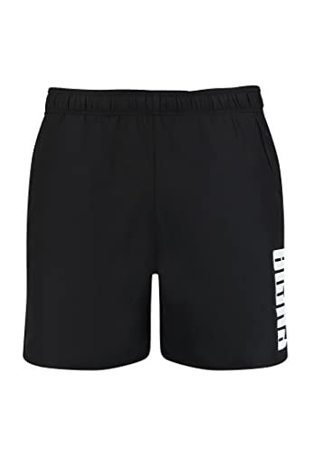 PUMA Hombre Swim Men's Mid Shorts Traje de baño, Negro, L
