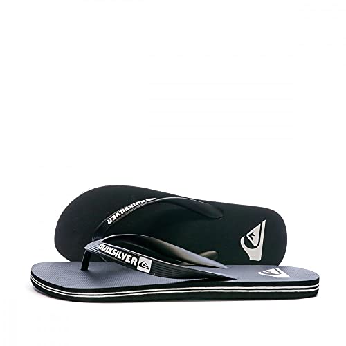 Quiksilver Molokai-Flip-Flops For Men, Zapatos de Playa y Piscina Hombre, Negro (Black/Black/White Xkkw), 42 EU