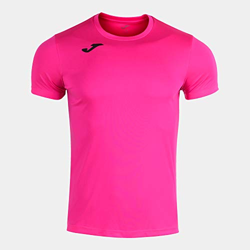 Joma Record II - Camiseta de Running, Hombre, Rosa (Rosa Fluor), M