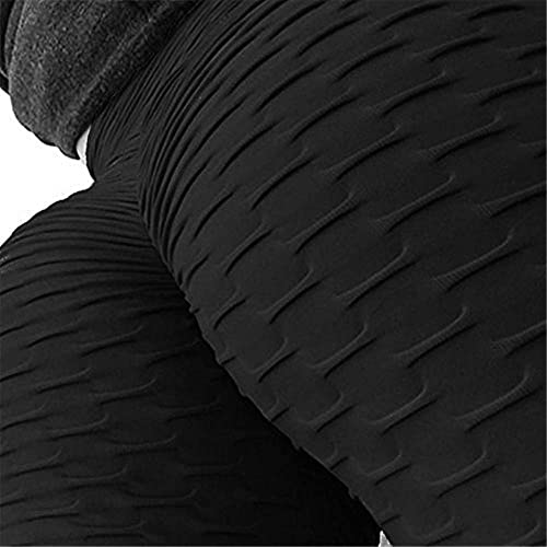 Memoryee Leggings Mujer Push Up Mallas Anticeluliticos Pantalones Deportivos Fitness Suaves Elásticos Cintura Alta Barriga Control Talla Extra Leggins Yoga/Black/M