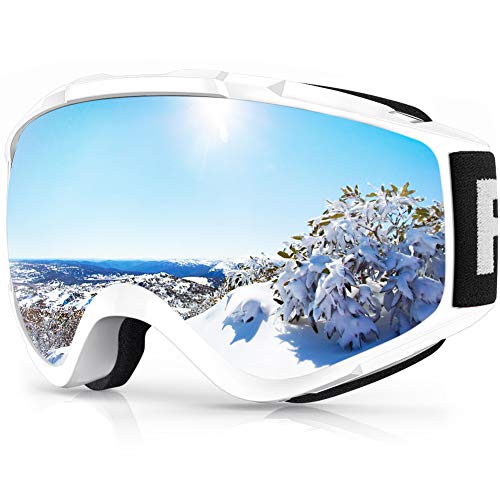 Gafas de Esquí,Findway Máscara Gafas Esqui Snowboard Nieve Espejo para Hombre Mujer Adultos Juventud Jóvenes OTG Compatible con Casco,Anti Niebla 100% Protección UV Gafas de Ventisca