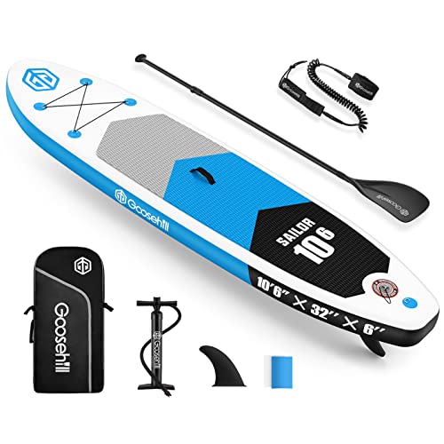 Goosehill Tabla Paddle Surf Hinchable, 320 x 81 x 15 cm, Prémium y Accesorios Completos, Tabla de Surf de Remo Hinchable con Patrones Abiertos para Personalización