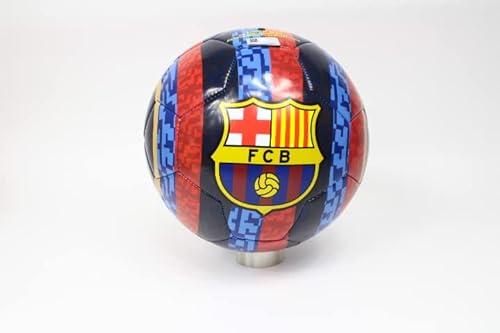 Roger's Balón de fútbol Barcelona Oficial. Pelota de fútbol Blaugrana. Tiras Verticales. Talla para Adultos y niños (tamaño 5 - Grande)