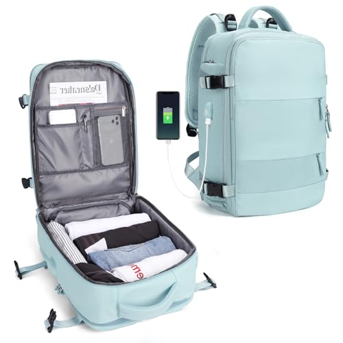 SZLX mochila de viaje para mujer, de transporte, de senderismo, impermeable para deporte al aire libre, informal para la escuela, bolsa para computadora portátil