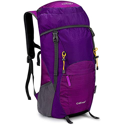 G4Free Mochila de trekking plegable ultraligera de 40 l para hombre y mujer, mochila de senderismo, mochila de viaje para exteriores, senderismo, camping, viajes, escalada