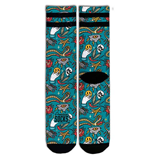 American Socks Signature Series Don Leon - Calcetines altos, multicolor, L - XL