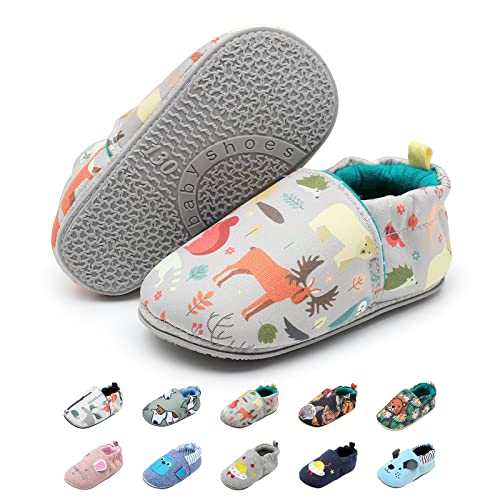 YloveM Suave Zapatos de Bebe Zapatillas Antideslizantes para Bebé Niño y Niñas Zapato Primeros Pasos Pantuflas Infantiles Recién Nacidos para Temporadas