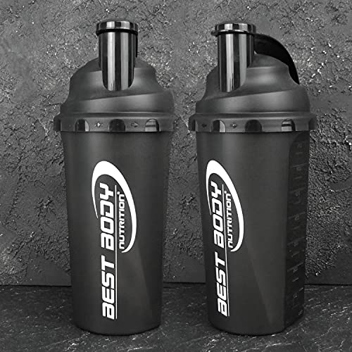 Best Body Nutrition Edition Shaker, 700ml, negro (Black steel)