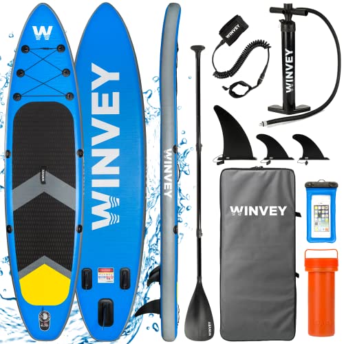 Tabla Paddle Surf Hinchable - Tabla Padel Surf Premium 320*76*15 cm y 150kg de Soporte - Stand Up Board - Tablas Hinchables de Paddel Surf con Todos los Accesorios (Azul)