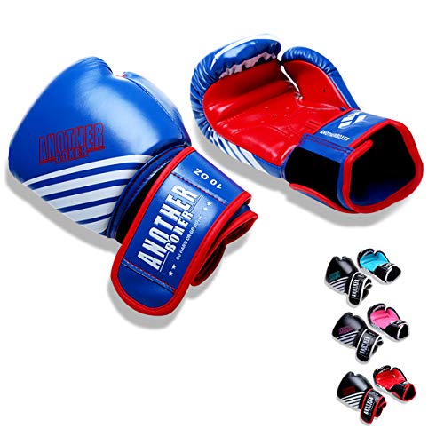 OLYSPM Guantes de Boxeo para niños|4oz-14oz|para Entrenamiento,Combate,Kickboxing,Lucha|Guantes de Box Color múltiple(Azul)